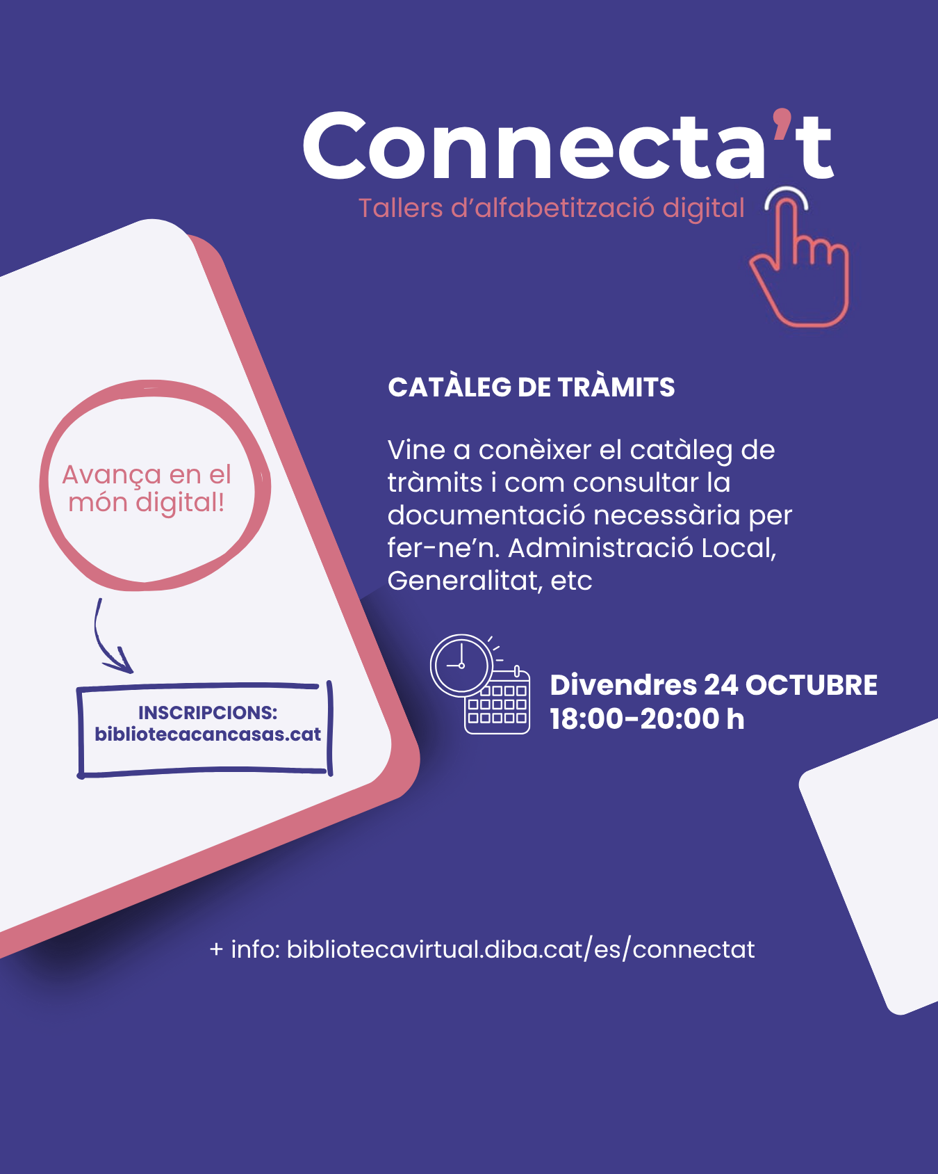 Imatge Programa Connecta't - píndola informativa Catàleg de tràmits