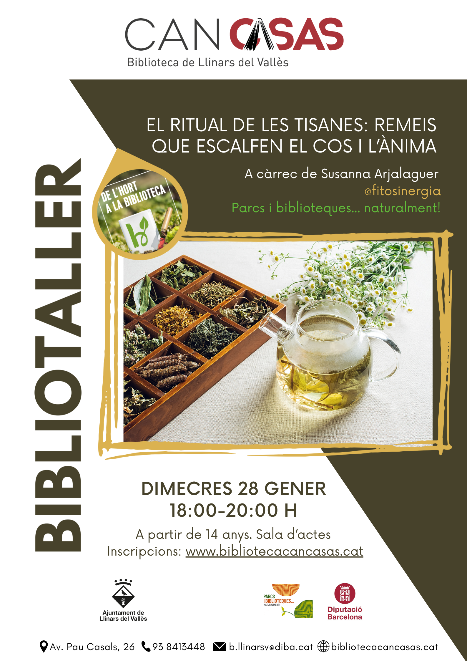 Cartell bibliotaller gener 2026