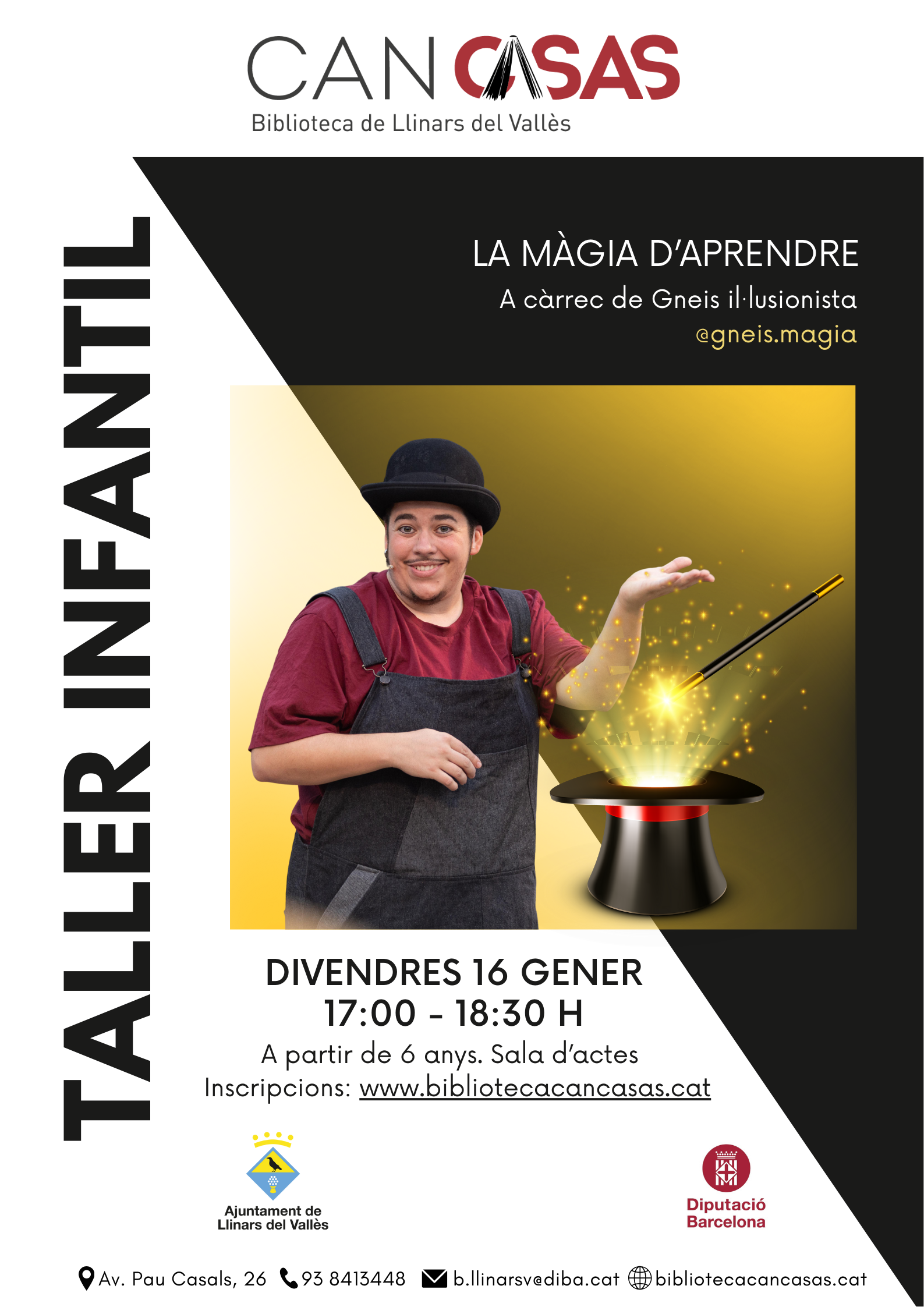 Cartell taller infantil gener 2026