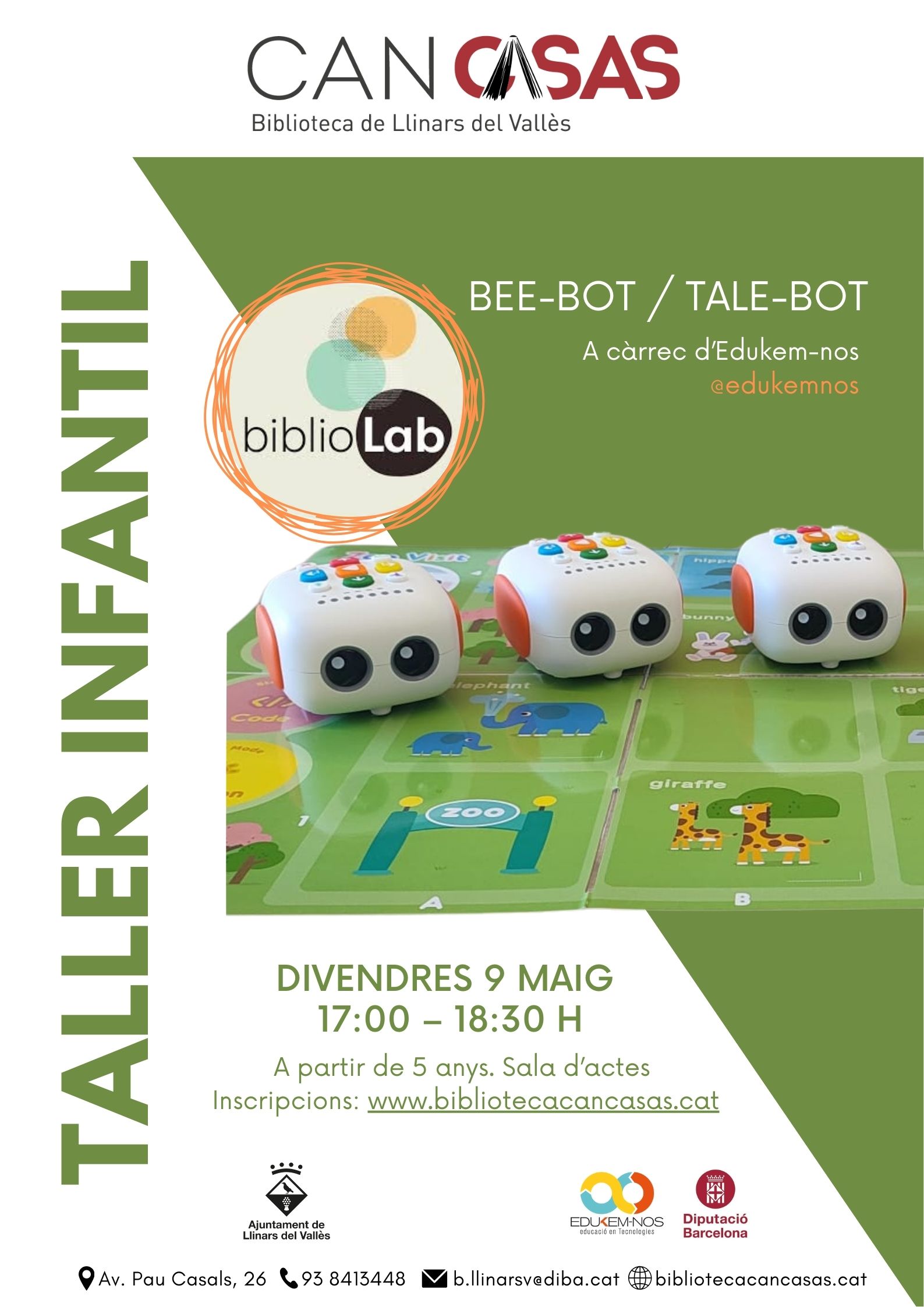 Cartell taller infantil maig 