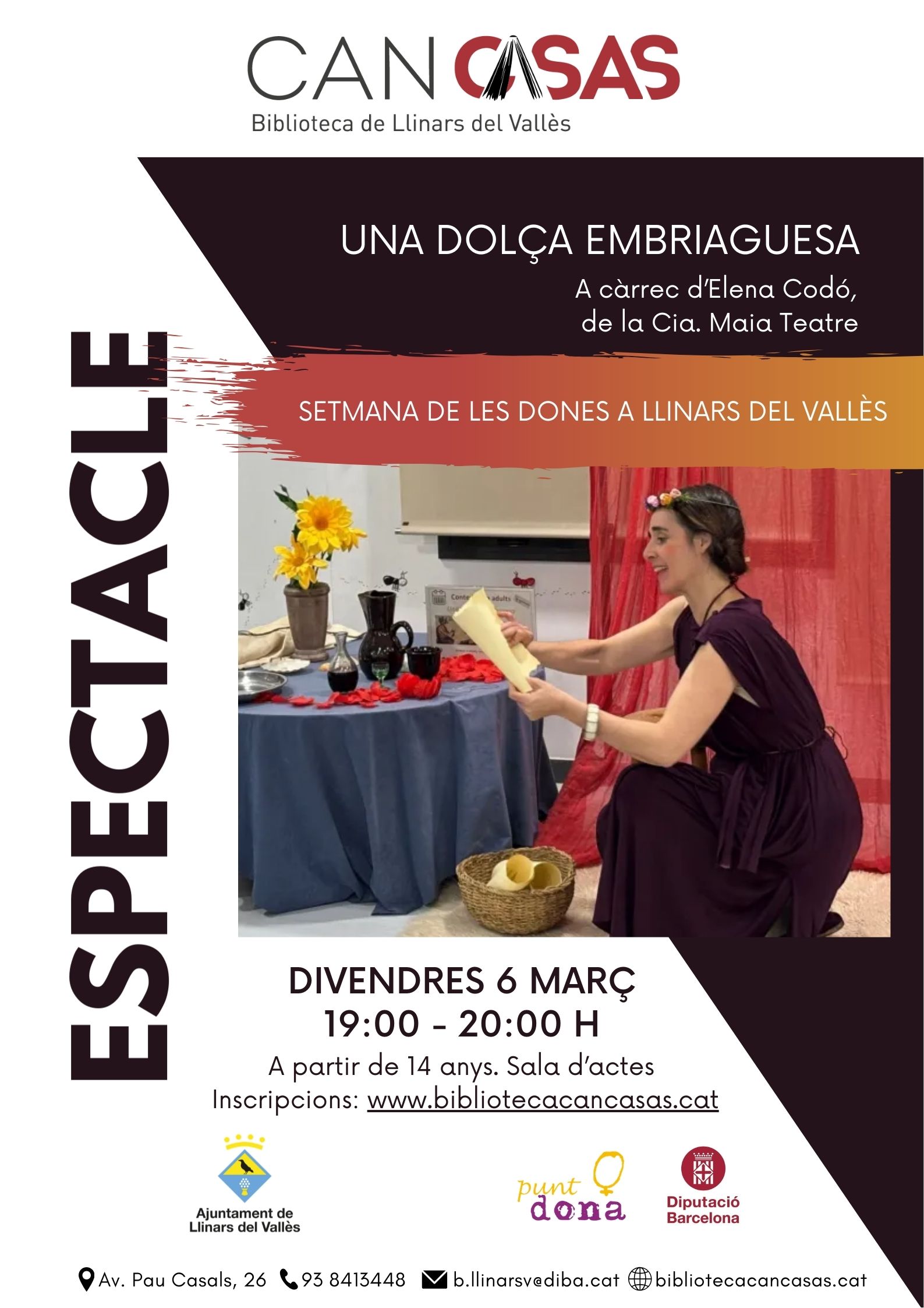 Cartell espectacle Una dolça embriaguesa 