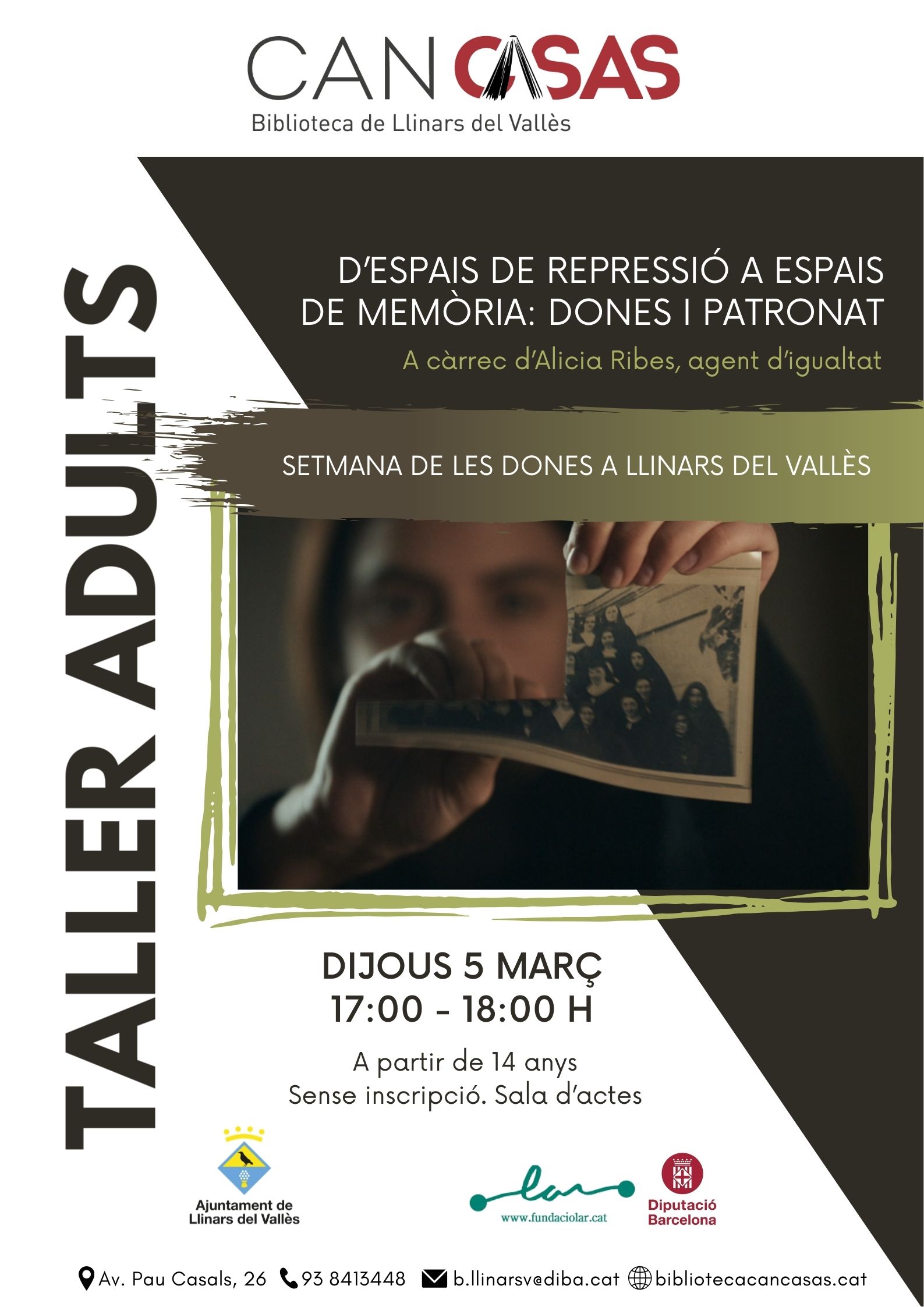 Cartell taller D'espais de repressió a espais de memòria 