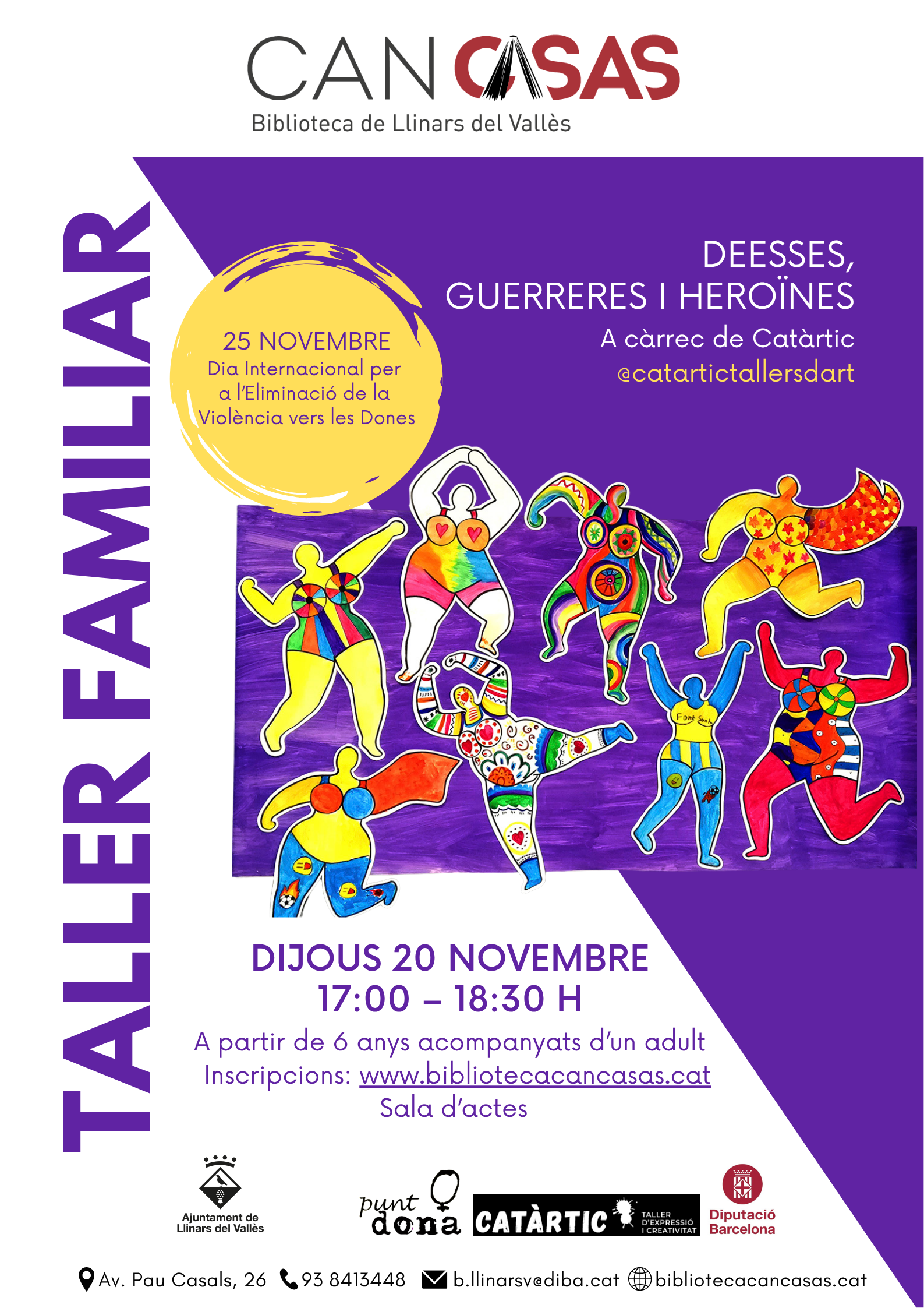 Taller familiar novembre. Deesses, guerreres i heroïnes