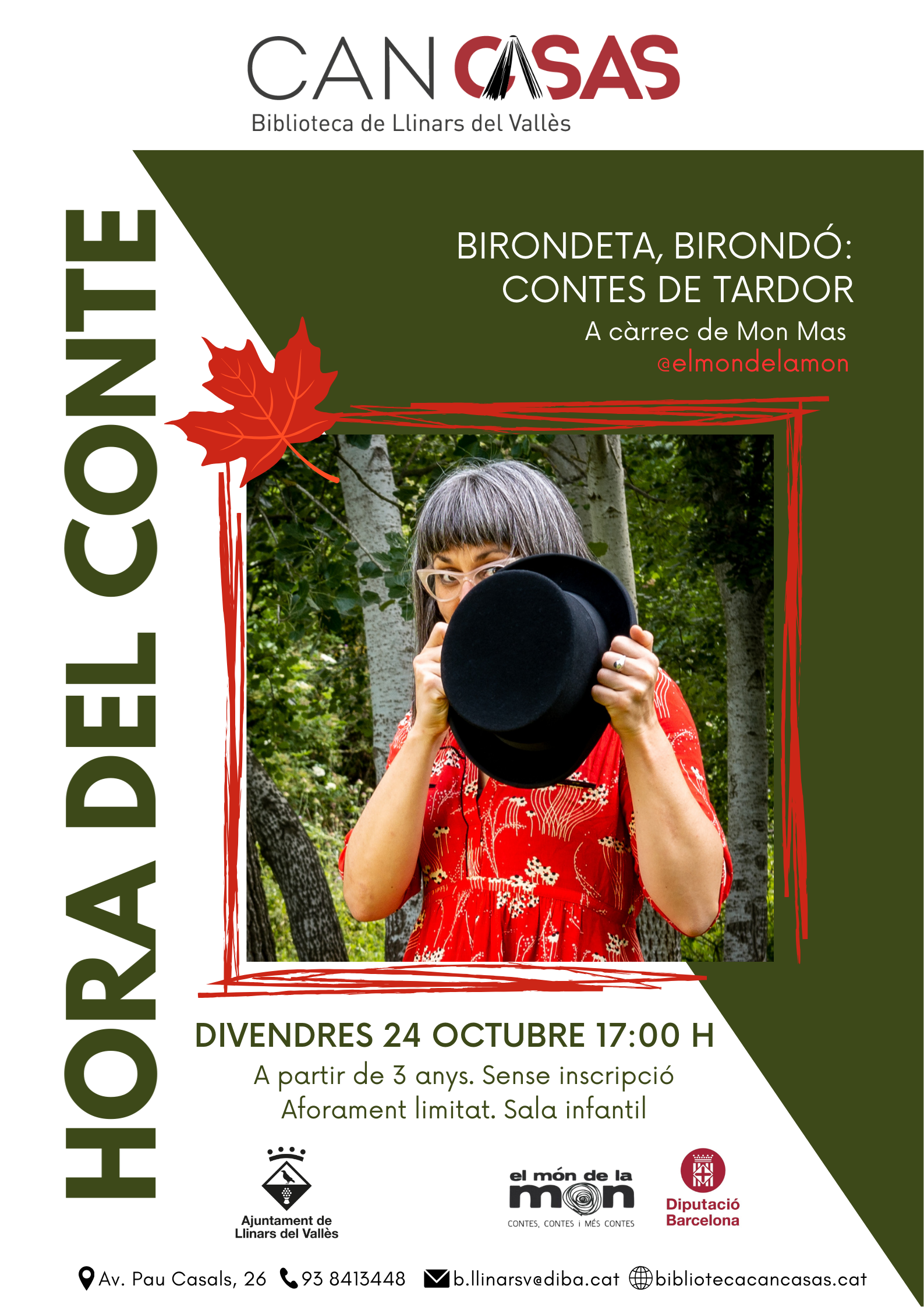 Cartell hora del conte octubre 2025