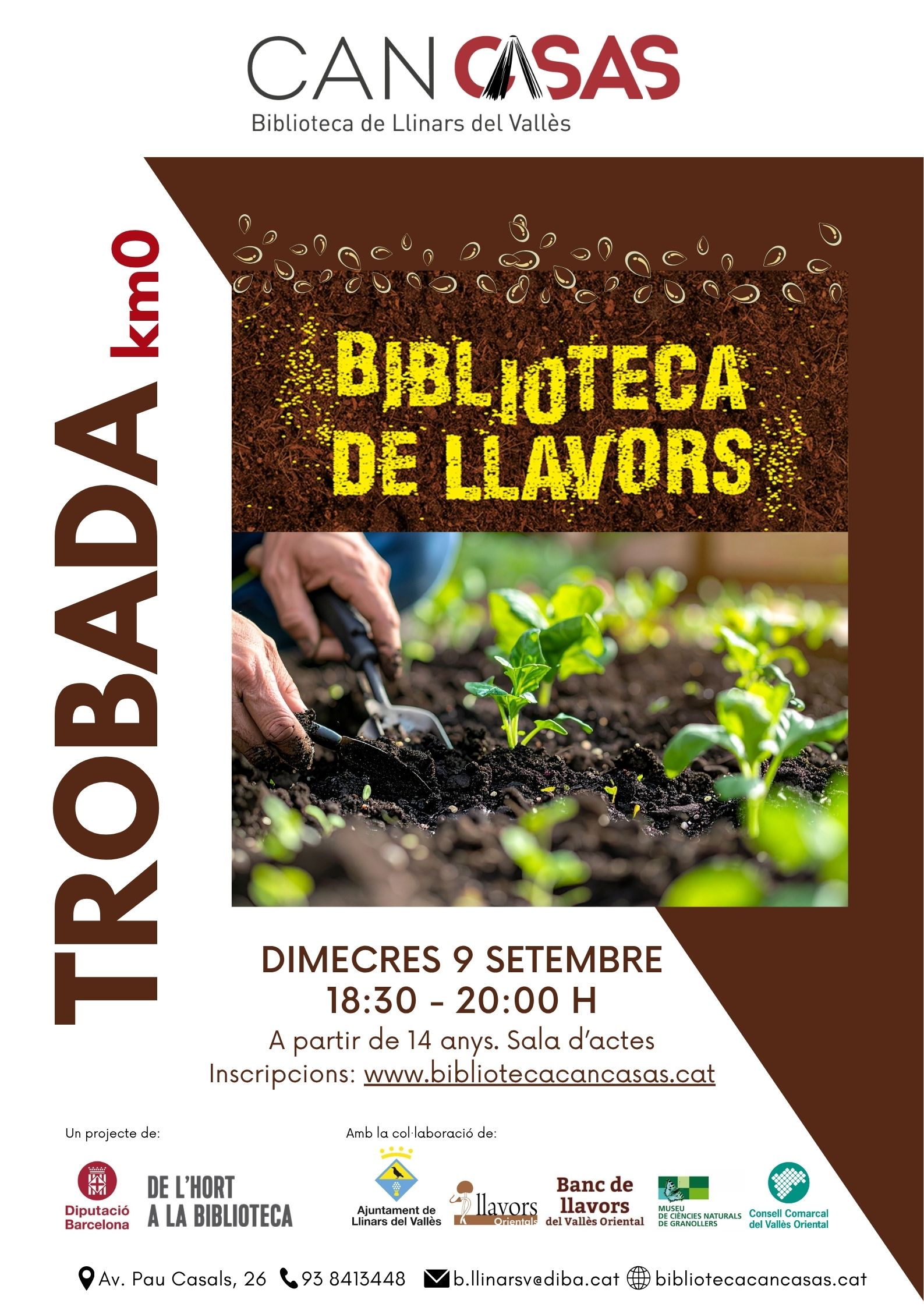 Cartell Trobada Biblioteca de Llavors